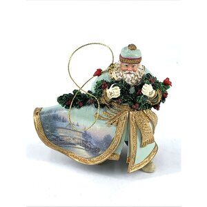 Thomas Kinkade Bringing Home the Tree Christmas Ornament 4" Tall 2003